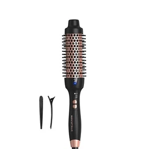 Thermal round brush for smooth blowouts, natural curls, easy styling anywhere. - Picture 1 of 5