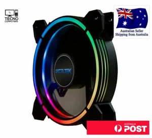 NEW Axceltek F120-ARGB 120mm RGB/White/Red/Blue/Black Fan - Picture 1 of 13