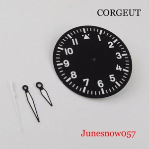 Black Sterile Watch Dial Watch Needles for MIYOTA 8215 821A Luminous Marks - Picture 1 of 12