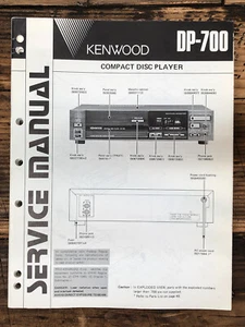 Kenwood DP-700 CD Player Service Manual *Original* - Picture 1 of 1