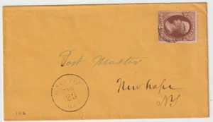 US Postal History #146 Banknote 1886 Moravia NY to Post Master New York - Picture 1 of 2