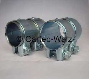 2 Stück Rohrverbinder Doppelschelle 52 x 95 mm für AUDI , VW u.a. - Picture 1 of 1