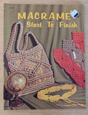 Macrame Start To Finish Vintage Pattern Booklet - Image 1 of 2