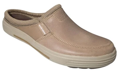 Skechers Para Hombres Talla 10 Calce Ancho Mocasines Sin Cordones Mules Tenis Mem Espuma Tostado 65097W Foto 1 de 4