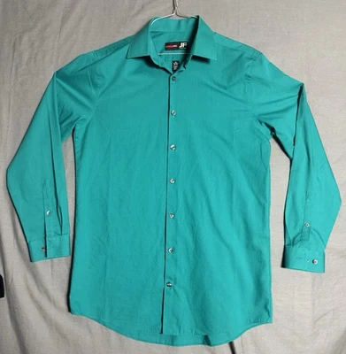 Camisa J. Ferrar Roja Para Hombre Ajustada Talla 15-15.5-32/34 Preppy Vestido Clásico Negocios Foto 1 de 4