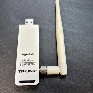 TP-LINK TL-WN722N 150 Mbps High Gain Wireless USB Adapter White V1.1 Version - Picture 1 of 2