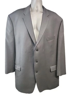Blazer chaqueta deportiva DKNY 54L de un solo pecho 3 botones de lana formal negro para hombre Foto 1 de 4