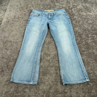 Rock & Roll Cowboy Jeans Men 36x30 Blue Double Barrel Relaxed Bootcut Tag:38x32 - Image 1 of 4