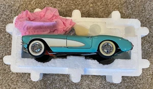 Franklin Mint 1956 Corvette Turquoise with tag, 1:24. Nice collectable C1 Vette. - Picture 1 of 4