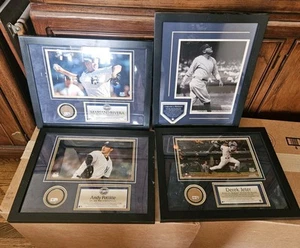 New York Yankees - Jeter, Rivera, Ruth, Pettite - MLB Dirt Collage - Framed COA - Picture 1 of 14