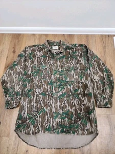 Vintage Mossy Oak Greenleaf Heavy Button Down Size Large Made In The U.S.A. - Bild 1 von 5