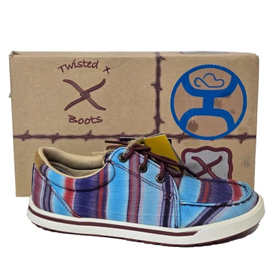 Twisted X Women's Hooey Loper Canvas Loafers Shoes Blue Size 6M - Image 1 of 4