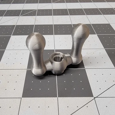 Atlas Craftsman 618 6" Lathe Compound Slide Crank, Thumb Hand Wheel - Image 1 of 4