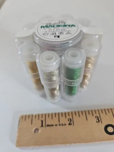 MADEIRA Made In Germany Metallic Rainbow Thread Case Set No. 8002 10x50 m - Picture 1 of 6