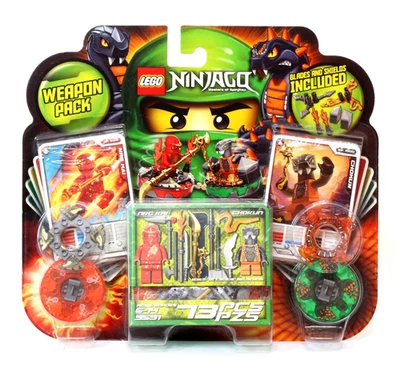 NEW Factory Sealed Lego Ninjago Weapon Set 9591 Red Ninja Minifig NRG Kai Chokun - Image 1 of 4