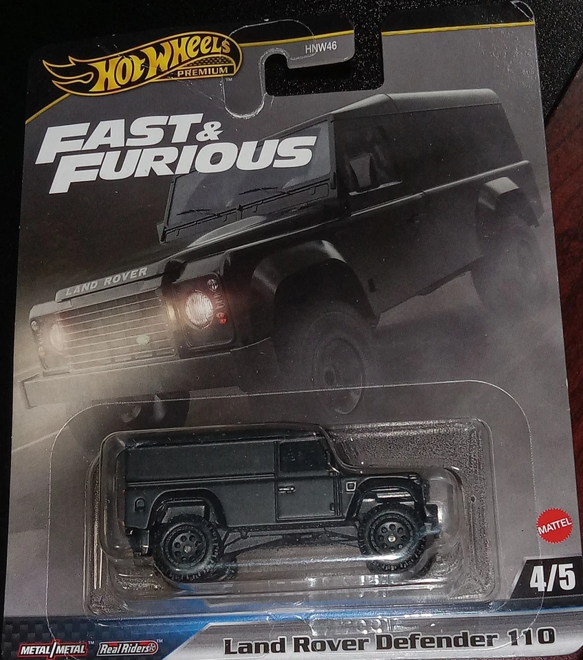 Hot Wheels Land Rover Defender 110 Black #4 JBL98 - 2025 Fast & Furious HNW46 - Image 1 of 1
