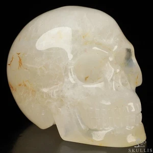 2.0" Agate Hand Carved Crystal Skull, Realistic, Crystal Healing - Picture 1 of 7