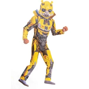 Costume Transformer Bumblebee Bambino Halloween Bambini Ragazzo Grande 10-12 Travestimento NUOVO - Foto 1 di 1