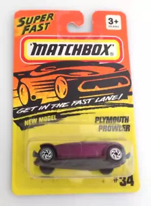 Matchbox Super Fast Plymouth Prowler #34 Nuevo en Tarjeta - Imagen 1 de 2