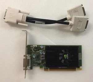 NVIDIA NVS 315 1GB Dual Monitor Low Full HDMI DVI VGA Video Card Windows 10 - Picture 1 of 7