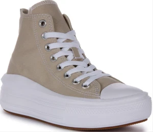 Converse All Star A04365C Women's Beach Stone Hi Platform Shoes Size 9.5 - Picture 1 of 7