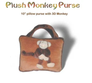 Adorable Child's Plush MONKEY Purse - Picture 1 of 1