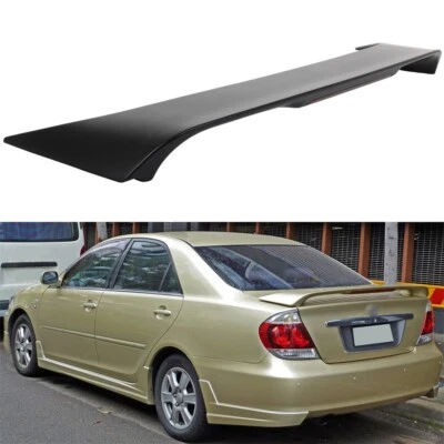 Rear Spoiler Matte Black Fits 2002-2006 Toyota Camry w/LED 3RD Brake Light Foto 1 de 4