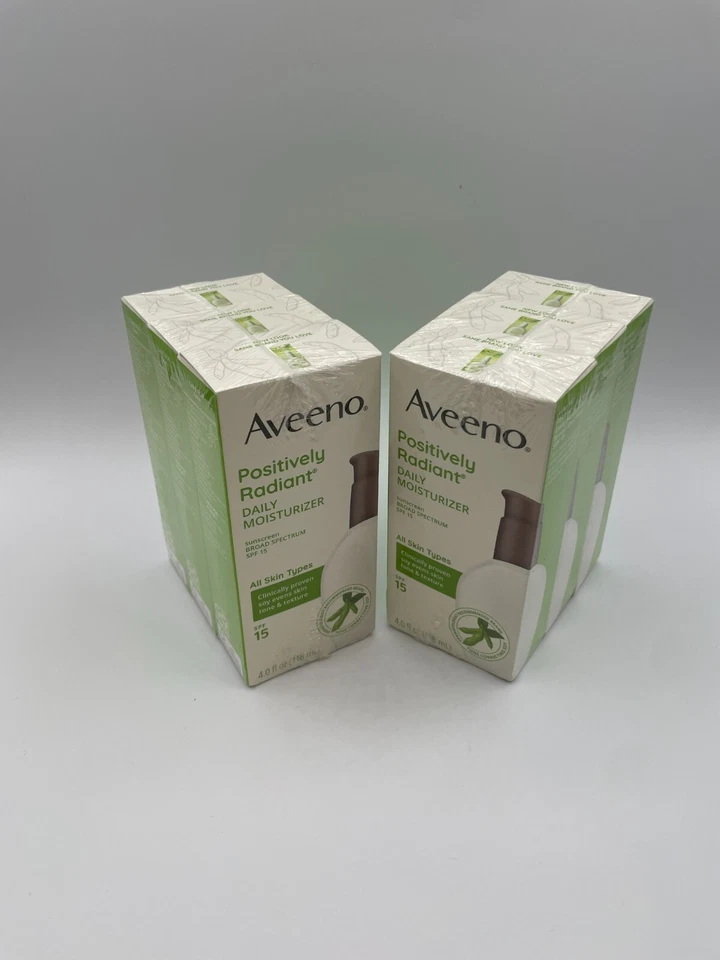 Aveeno Positively Radiant Daily Moisturizer SPF 15 Broad Spectrum 4 oz BB9/25