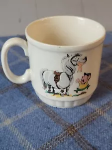 Vintage 1960s Grays Thelwell Pony Childs Mug 1967 Collectible - Picture 1 of 5