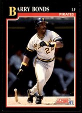 1991 Score #330 Barry Bonds 7H7Ce1