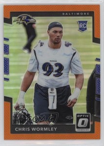 2017 Donruss Optic Rookies Orange Prizm /199 Chris Wormley #143 Rookie RC