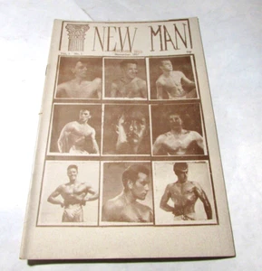 New Man Magazine Rare Gay Interest Bodybuilding Vol 1 No 1 November 1957 1st Ed - Foto 1 di 6