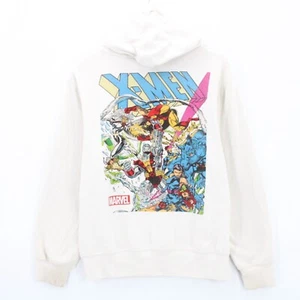 Vintage MARVEL Hoodie Sweatshirt Women's White Pullover X-Men Characters Small S - Picture 1 of 8