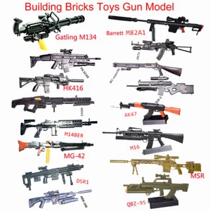 1/6 Scale Gatling Toy Gun Assembly Model Puzzles Bricks Weapon Action Figure - Picture 1 of 30