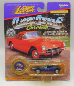 Johnny Lightning CLASSIC CUSTOMS CORVETTE STING RAY III Blue - Picture 1 of 4