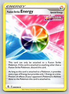 Tarjeta Pokémon Fusion Strike Energy 244/264 poco común Fusion Strike - casi nueva - Imagen 1 de 2