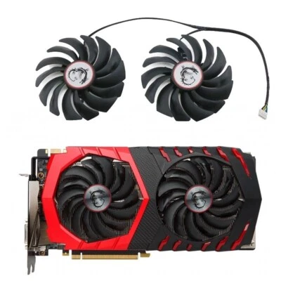 MSI RX470 RX480 RX570 RX580   Gaming X Cooling Fan GPU Video Cards Fans - Image 1 of 4