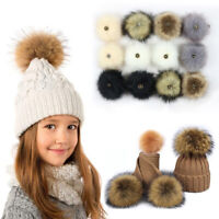 Faux Raccoon Fake Fur Hair Ball Huge Ball Fluffy Pompom Hat BagShoseAccessory、UK