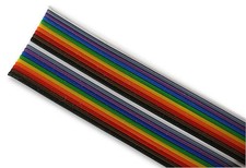 Ribbon Cable, 10 Core, 24 AWG, 10m, Multi-Coloured - PP001502