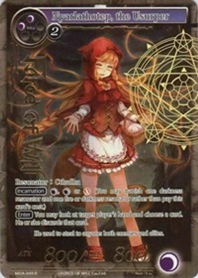 Nyarlathotep, the Usurper MOA-049 Full Art Stamped FOIL -NM- Force of Will - Image 1 of 1