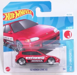 Hot Wheels 2024 #95 - HTC43 -C- HW J-Imports - '92 Honda Civic EG - Imagen 1 de 1