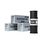 3x Rollei Superpan 200 120 Rouleau de Film S/W B/W Noir- Blanc Noir et
