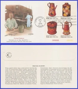 USA5 #1775-78 U/A FLEETWOOD 5 FDC PB4 Pennsylvania Towlevare - Bild 1 von 1