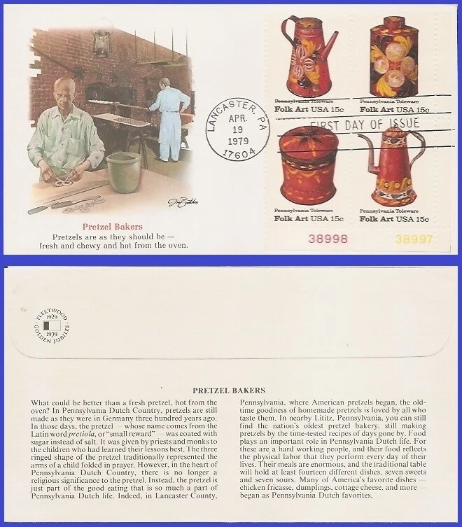 USA5 #1775-78 U/A FLEETWOOD 5 FDC PB4  Pennsylvania Towlevare - Image 1 of 1