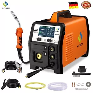 Aluminium Welder MIG MAG 200A Pulse Pro Inert Gas Fully Synergic HITBOX - Picture 1 of 9