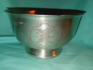 NRA National Rifle Association Pewter Bowl - Picture 1 of 7