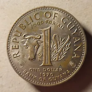Guyana - FAO Food for all - 1 Dollar 1970 - vz. - Bild 1 von 2