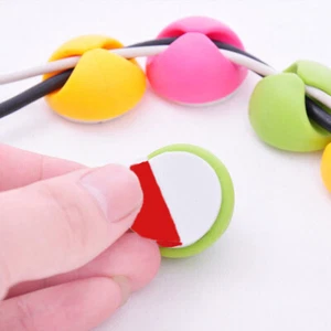 10/20Pcs Tidy Wire Tie Fixer Drop Home Adhesive Cable Clips Holder Clamp Cord - Picture 1 of 9