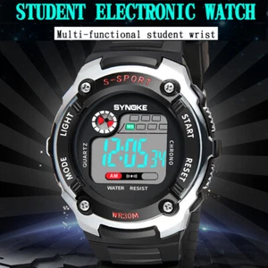 Men's Digital Sport Outdoor Multifunctional LED Backlight Stopwatch Wristwatches - Picture 1 of 23