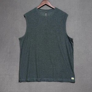 Vuori Shirt Mens Sz L Strato Muscle Tee Crew Neck Sleeveless Heather Green V1043 - Picture 1 of 10
